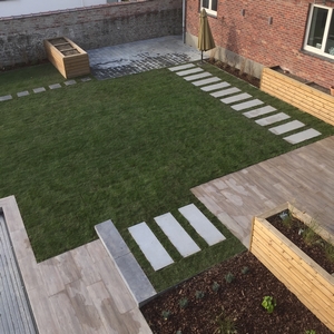 Jardin complet avec piscine