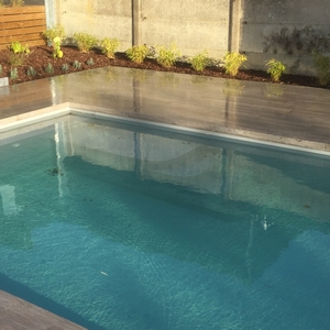 Jardin complet avec piscine