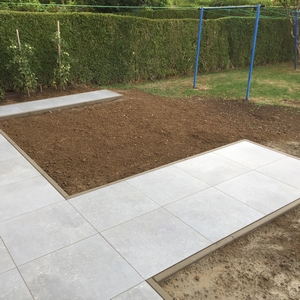 Rénovation terrasse carrelage collé