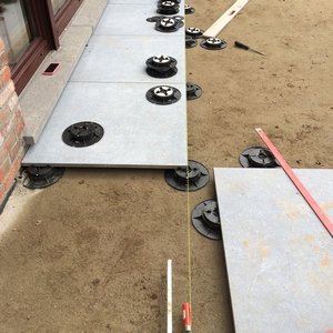 Terrasse carrelage sur plot