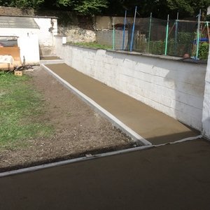 Terrasse en carrelage sur colle