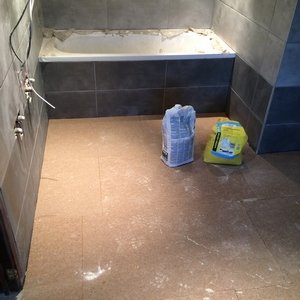 Carrelage d'une salle de bain