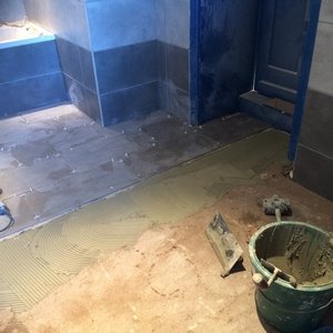 Carrelage d'une salle de bain