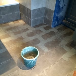 Carrelage d'une salle de bain