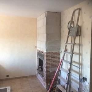 Rénovation d'un feu ouvert