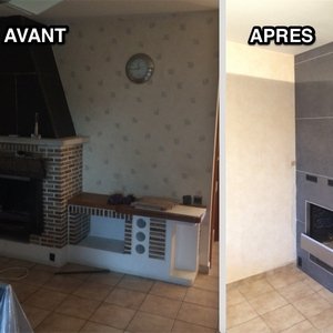 Rénovation d'un feu ouvert